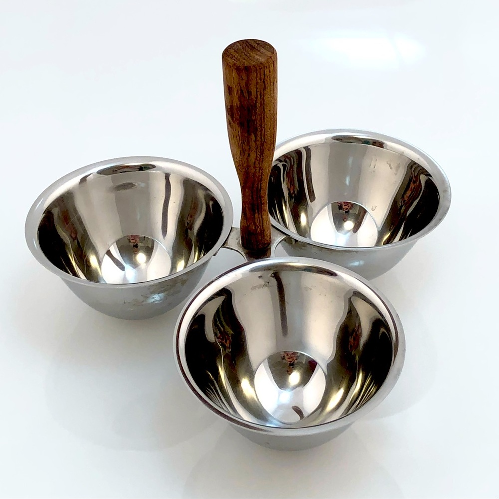 Midcentury candies, nuts, saucer holder.
